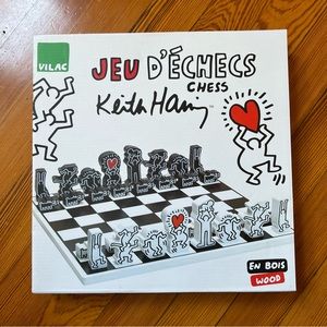 New Vilac Keith Haring Jeu D’echecs Chess Set, original packaging